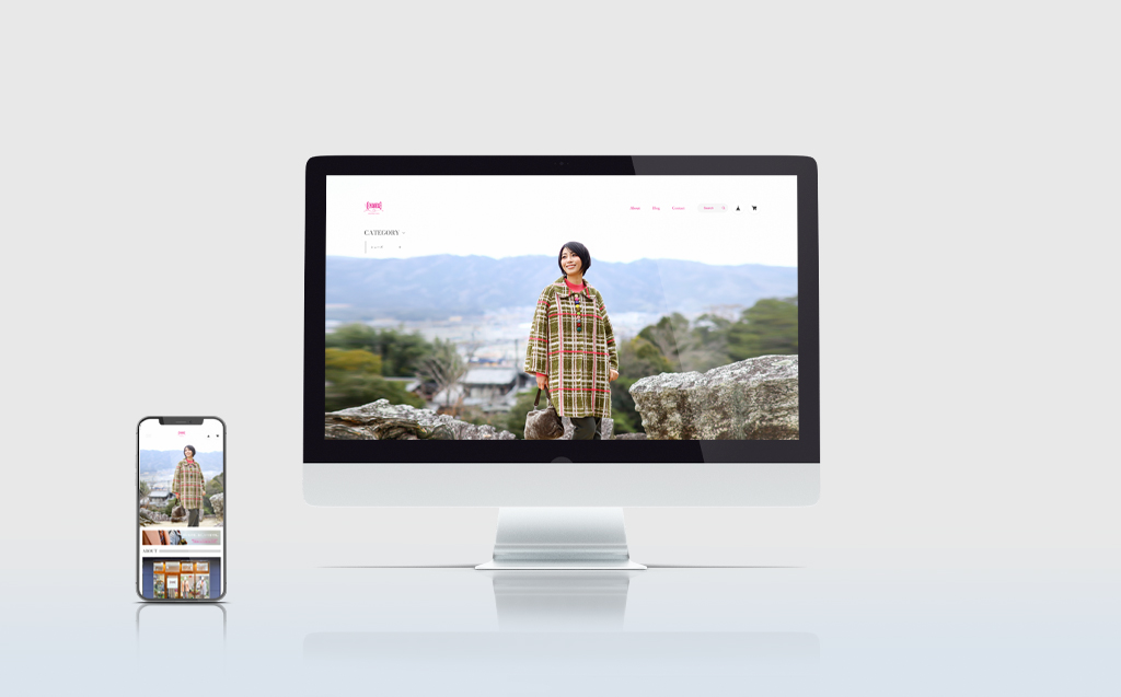 Select Shop CHAKRAのウェブサイトのPC・スマートフォン表示