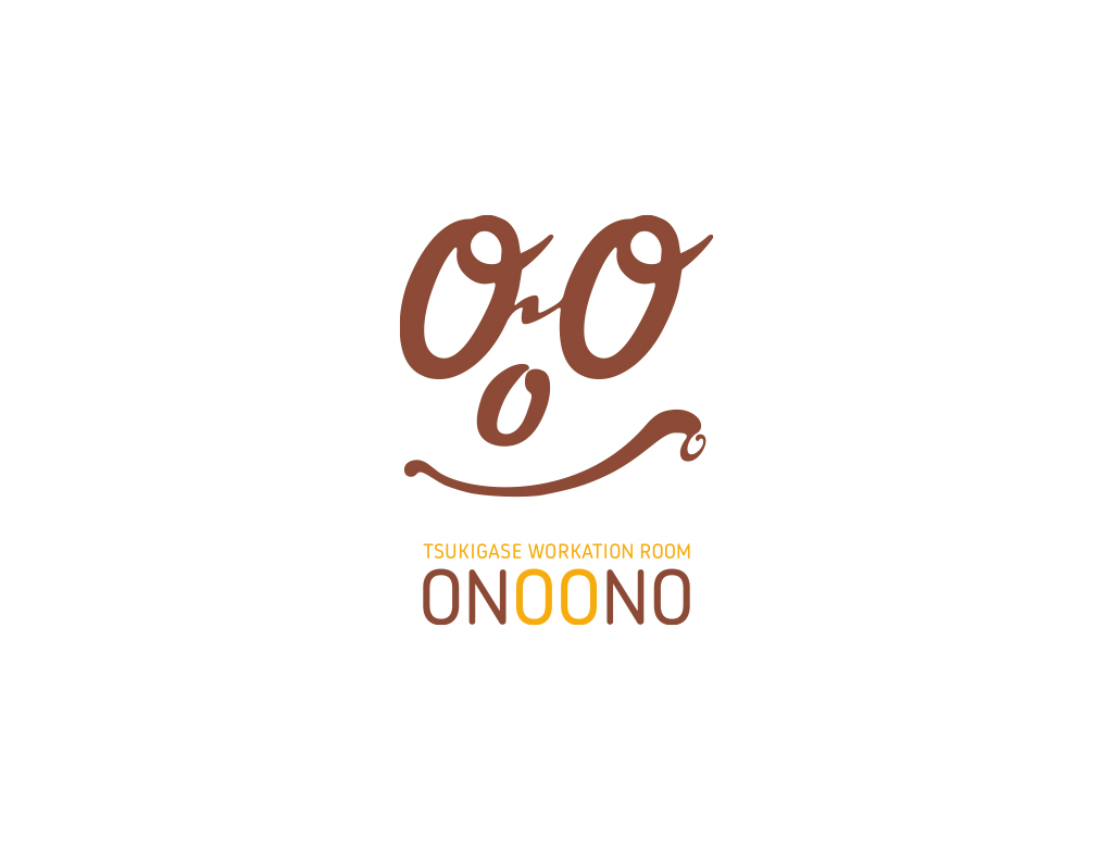 ONOONOのロゴマークとロゴタイプの上下配置