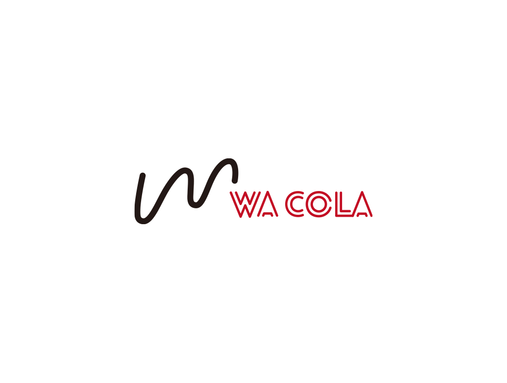 Wa Colaのロゴマークとロゴタイプの横並び配置