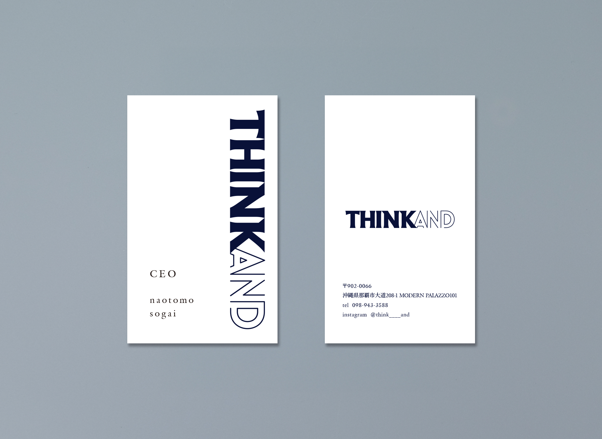 THINK ANDの名刺